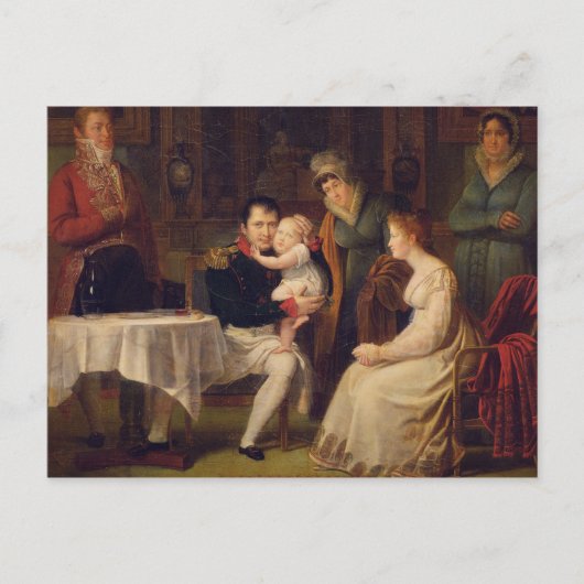 ナポレオン1世マリー・ルイーズとローマ王 ポストカード (正面)