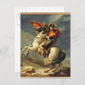 ナポレオン1800年5月20日アルプス横断 ポストカード (正面/裏面)