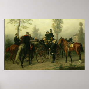 ナポレオン3世とビスマルク ポスター