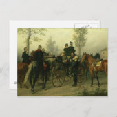 ナポレオン3世とビスマルク ポストカード (正面/裏面)