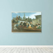 ナポレオン3世の洪水の犠牲者を見舞う キャンバスプリント (インサイチュ (ウッドフロア))