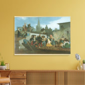 ナポレオン3世の洪水の犠牲者を見舞う キャンバスプリント (インサイチュ (リビング))