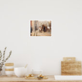 ナポレオン・アフター・ウォータールー(油・オン・キャンバス) ポスター (キッチン)