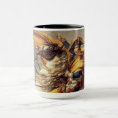 ナポレオン、アルプス・ジャック・ルイ・ダビデ交差点 マグカップ (中央)