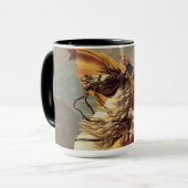 ナポレオン、アルプス・ジャック・ルイ・ダビデ交差点 マグカップ (正面左)