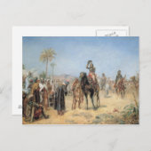 ナポレオン、エジプトのオアシスに到着(缶油) ポストカード (正面/裏面)