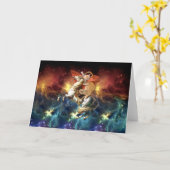 ナポレオン・キャット宇宙 カード (黄色い花)