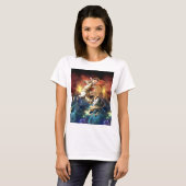 ナポレオン・キャット宇宙 Tシャツ (正面フル)