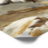 ナポレオン・クロッシング・ザ・アルプス – ジャック・ルイ・ダビデ ポスター (角)