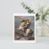 ナポレオン・クロッシング・ザ・アルプス、ジャック・ルイ・ダビデ ポストカード (スタンド正面)