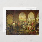 ナポレオン・ボナパルトがペストに冒された人々を訪問する ポストカード (正面/裏面)