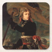ナポレオン・ボナパルトのアルコールの戦いのラリー スクエアペーパーコースター (正面)