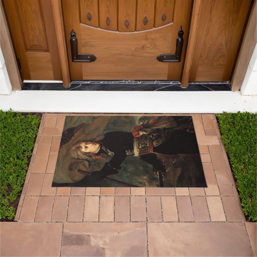 ナポレオン・ボナパルトのアルコールの戦いのラリー ドアマット (室外)