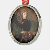 ナポレオン・ボナパルトのアルコールの戦いのラリー メタルオーナメント (左)