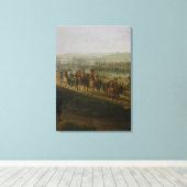 ナポレオン・ボナパルトのキャンプ訪問 キャンバスプリント (インサイチュ (ウッドフロア))