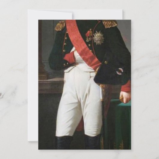 ナポレオン・ボナパルトの肖像 1809 招待状 (正面)