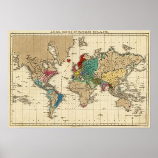 ナポレオン・ボナパルト帝国1811年AD ポスター (正面)