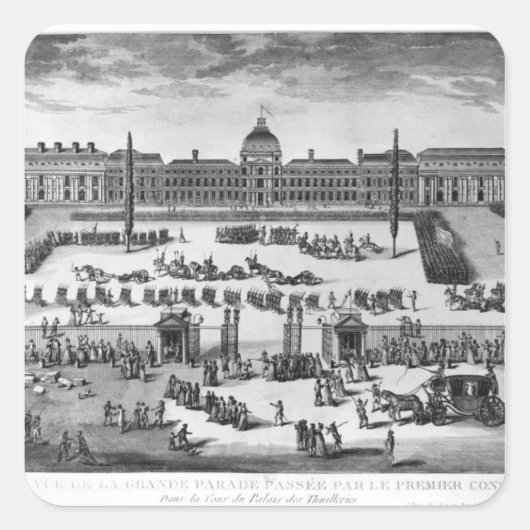 ナポレオン・ボナパルト第1領事、査察部隊 スクエアシール (正面)