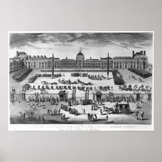 ナポレオン・ボナパルト第1領事、査察部隊 ポスター (正面)