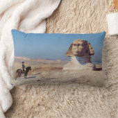 ナポレオン・ボナパルト・ウィザスフィンクス（ゲローム著） ランバークッション (ブランケット)