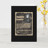 ナポレオン・ボナパルト – Biography カード (黄色い花)