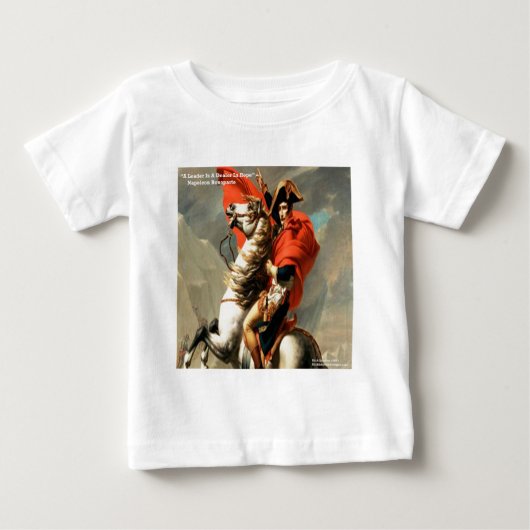 ナポレオン & "リーダー" 引用 ベビーTシャツ (正面)