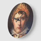 ナポレオン・ローレルリース王冠ヒーロー ラージ壁時計 (傾斜)