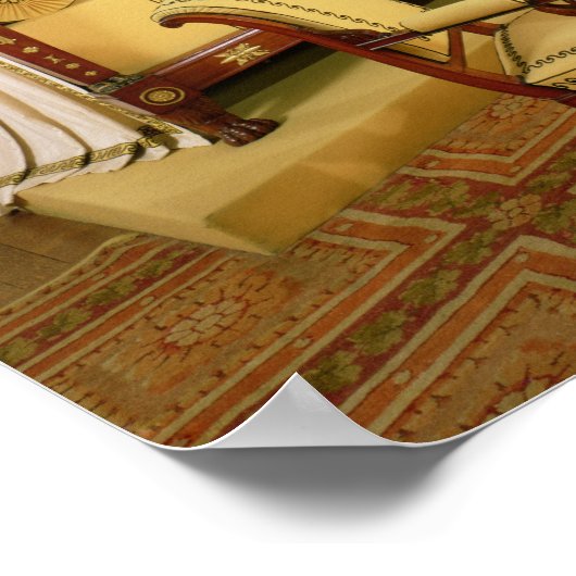 ナポレオンIの寝室のインテリア1800-03 ポスター (角)