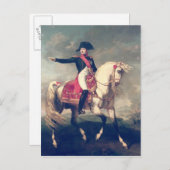 ナポレオンIの馬術ポートレート1810 ポストカード (正面/裏面)