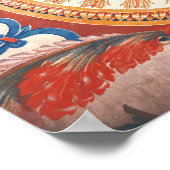 ナポレオンIの「N」の絨毯の詳細 ポスター (角)