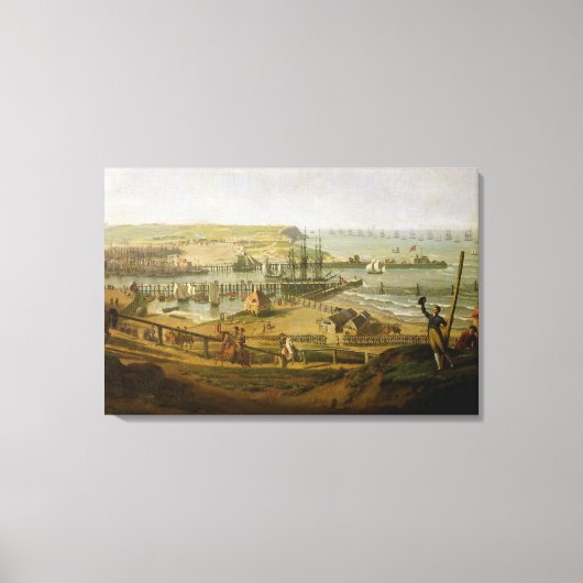 ナポレオンVisiting the Camp at Boulogne キャンバスプリント (正面)