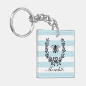 ナポレフランスのオン回転ヴィンテージビー像 キーホルダー (正面左)