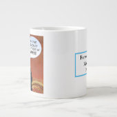 ナポレユーモアのあるンコーヒー引用文 ジャンボコーヒーマグカップ (正面)