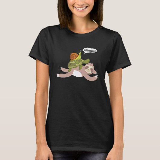 ナマキガメかわいい動物 Tシャツ (正面)