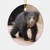 ナマケグマのカブスのクリスマスのオーナメント セラミックオーナメント (左)