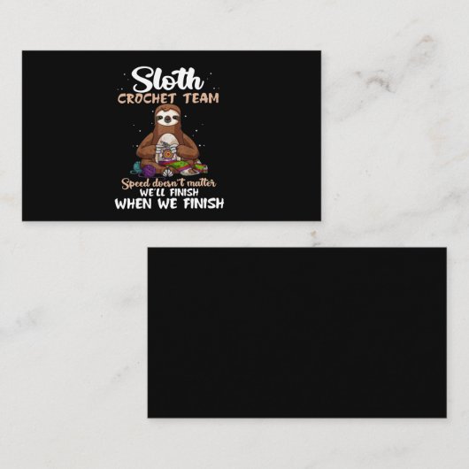 ナマケチ編みチームのスピードは関係ない 名刺 (正面/裏面)