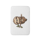 ナマケモノかわいいナマケモノ バスマット (正面縦)