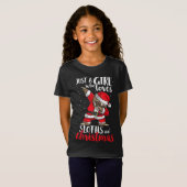 ナマケモノが大好きな女の子かわいい女 Tシャツ (正面フル)