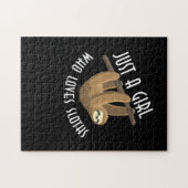 ナマケモノが好きな女の子 ジグソーパズル (横)