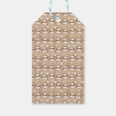 ナマケモノとコーヒーパターン ギフトタグ (裏面)