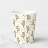 ナマケモノとバナナ 紙コップ (裏面)