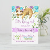 ナマケモノと遊ぼうよ！女の子の誘い、紫。 招待状 (スタンド正面)