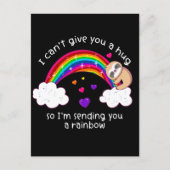 ナマケモノなハグの虹を送るよ ポストカード (正面)