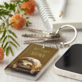 ナマケモノにしよう キーホルダー (正面右)