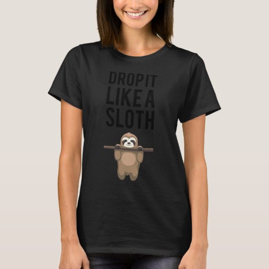 ナマケモノのように落とす116 Tシャツ (正面)