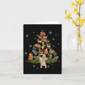 ナマケモノのクリスマスツリーライト ナマケモノのXmasギフト カード (黄色い花)