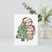 ナマケモノのクリスマスツリー シーズンポストカード (スタンド正面)