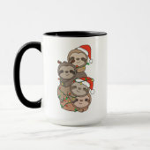 ナマケモノのクリスマスツリー マグカップ (左)