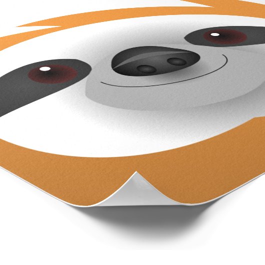 ナマケモノのグループから多様性を守るナマケモノのガイド ポスター (角)