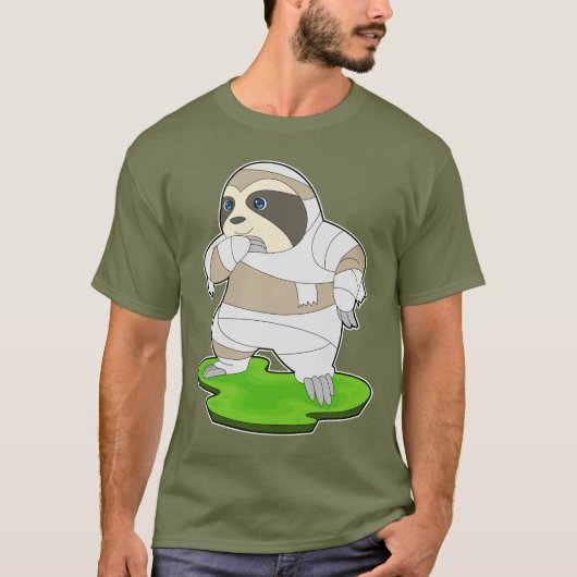 ナマケモノのハロウィンミイラ Tシャツ (正面)